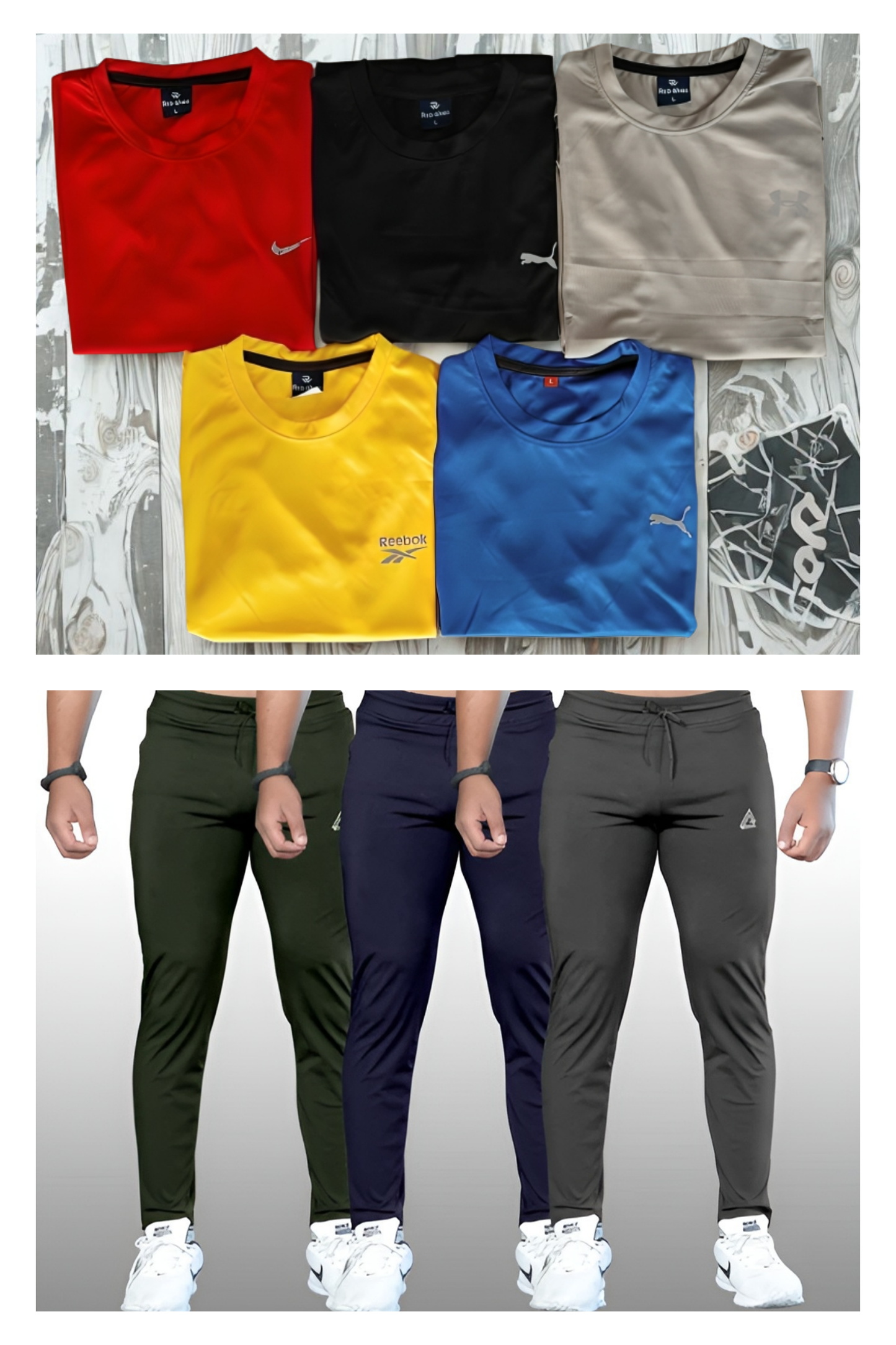 5 Lycra T shirt and 3 Lcyra Track Pant 999 only