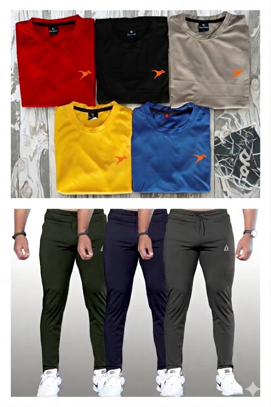 5 Lycra T shirt and 3 Lcyra Track Pant 999 only